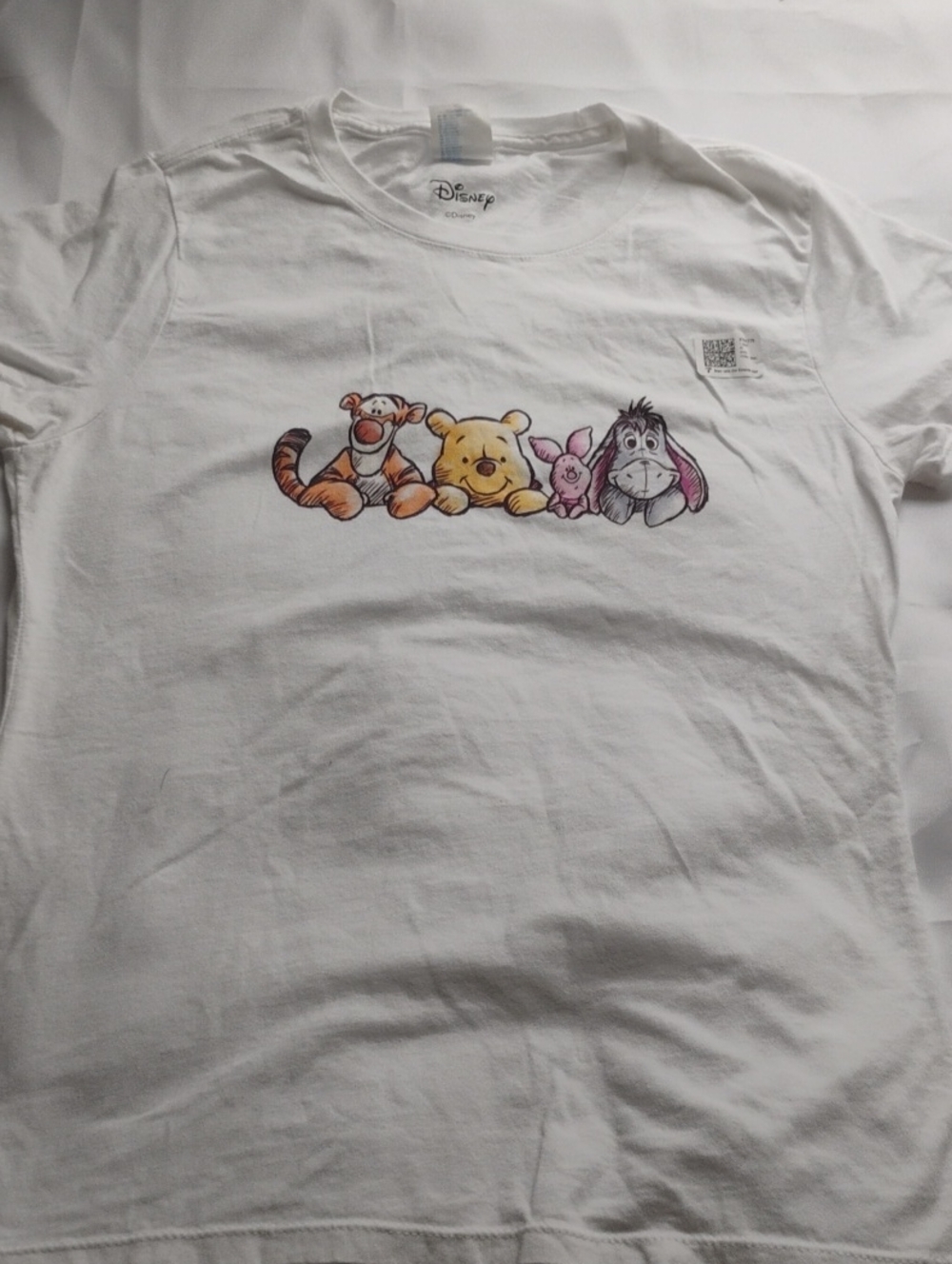 Disney White Kids Tee with Winnie the Pooh & Friends Graphic